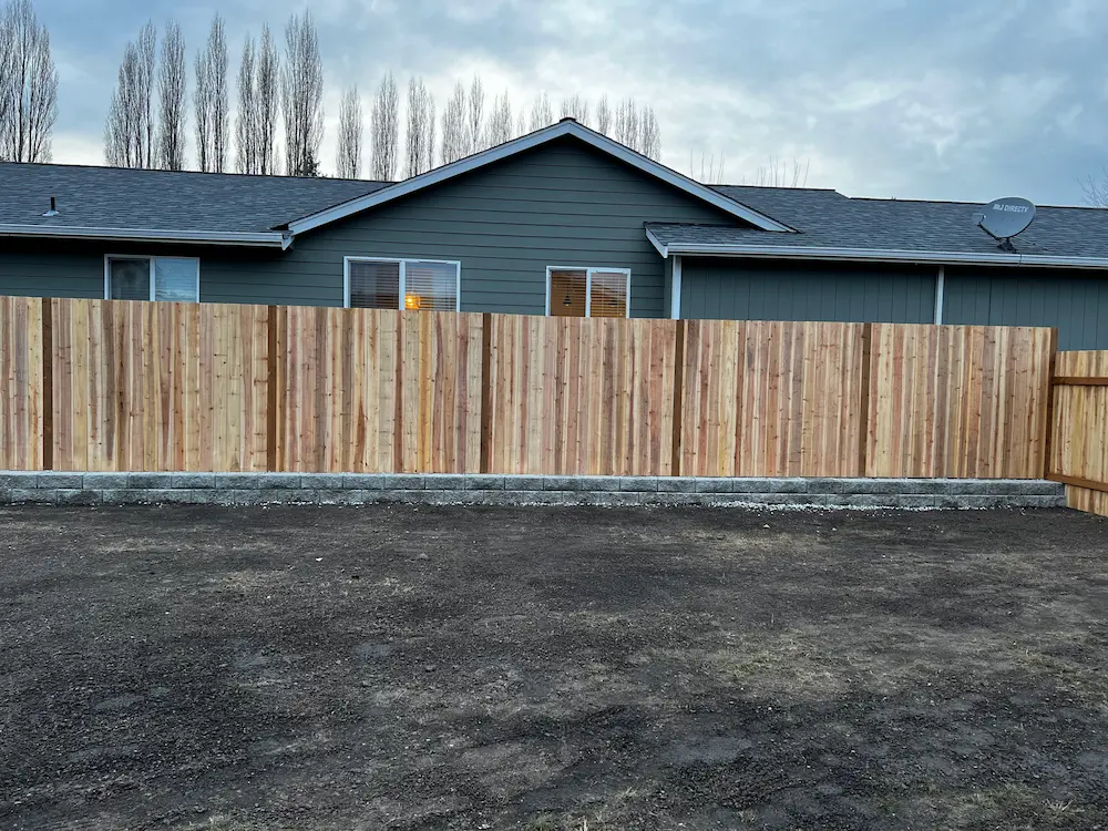 Fence built and installed by Variant Construction.